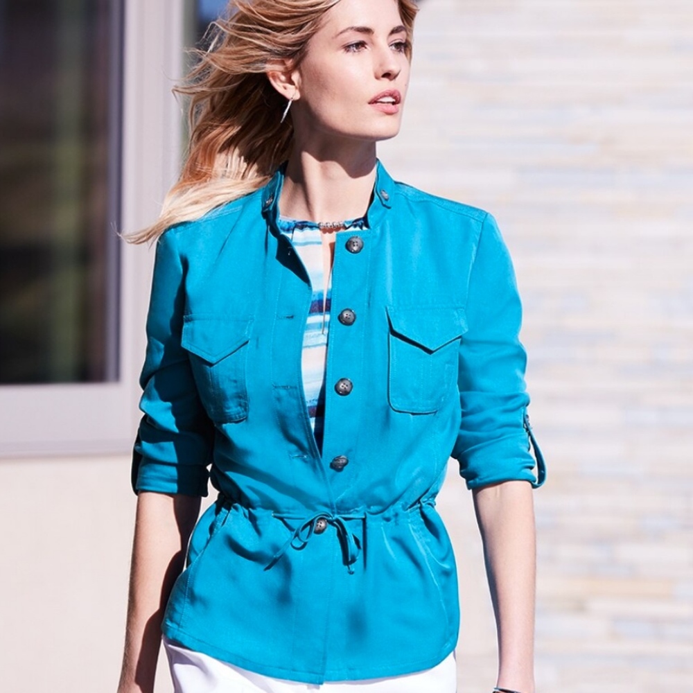 Women's Roll Tab-Sleeve Soft Jacket